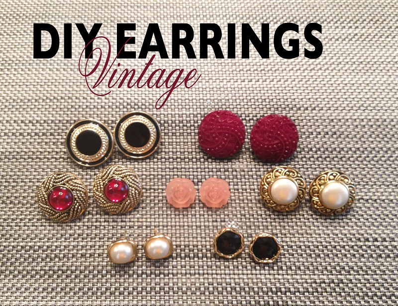DIY Vintage Earrings | The Girl in the Yellow Dress