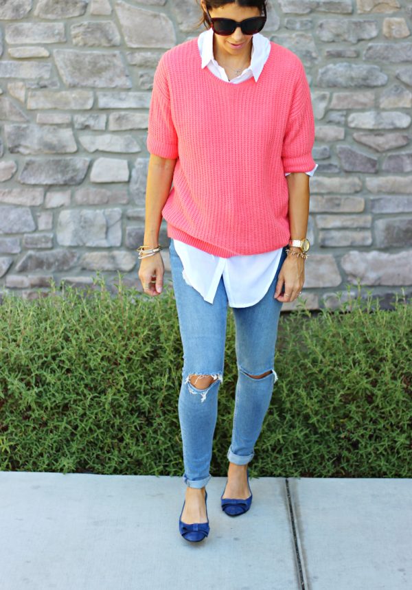 How To Dress A Short Sleeve Sweater 5 Ways... The Girl in the Yellow