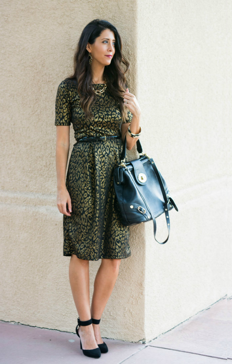 JunieBlake Black & Gold Dress