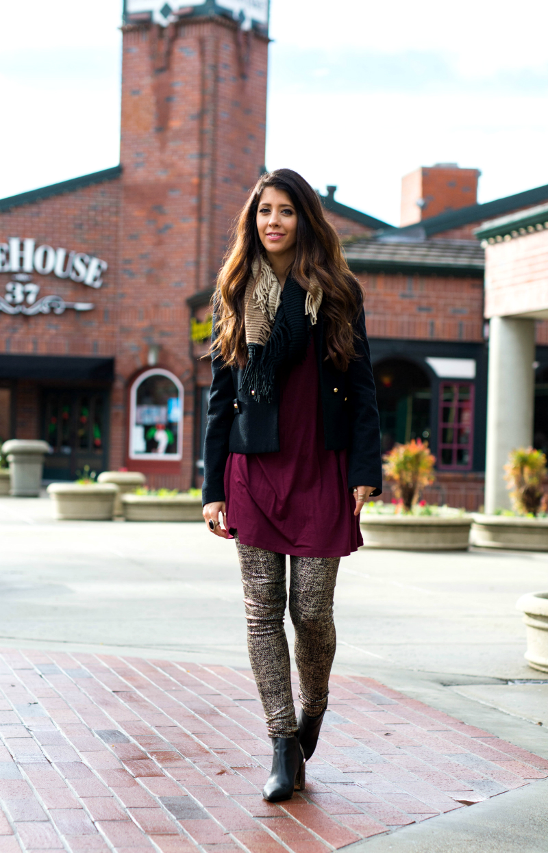 Black & Gold Leggings