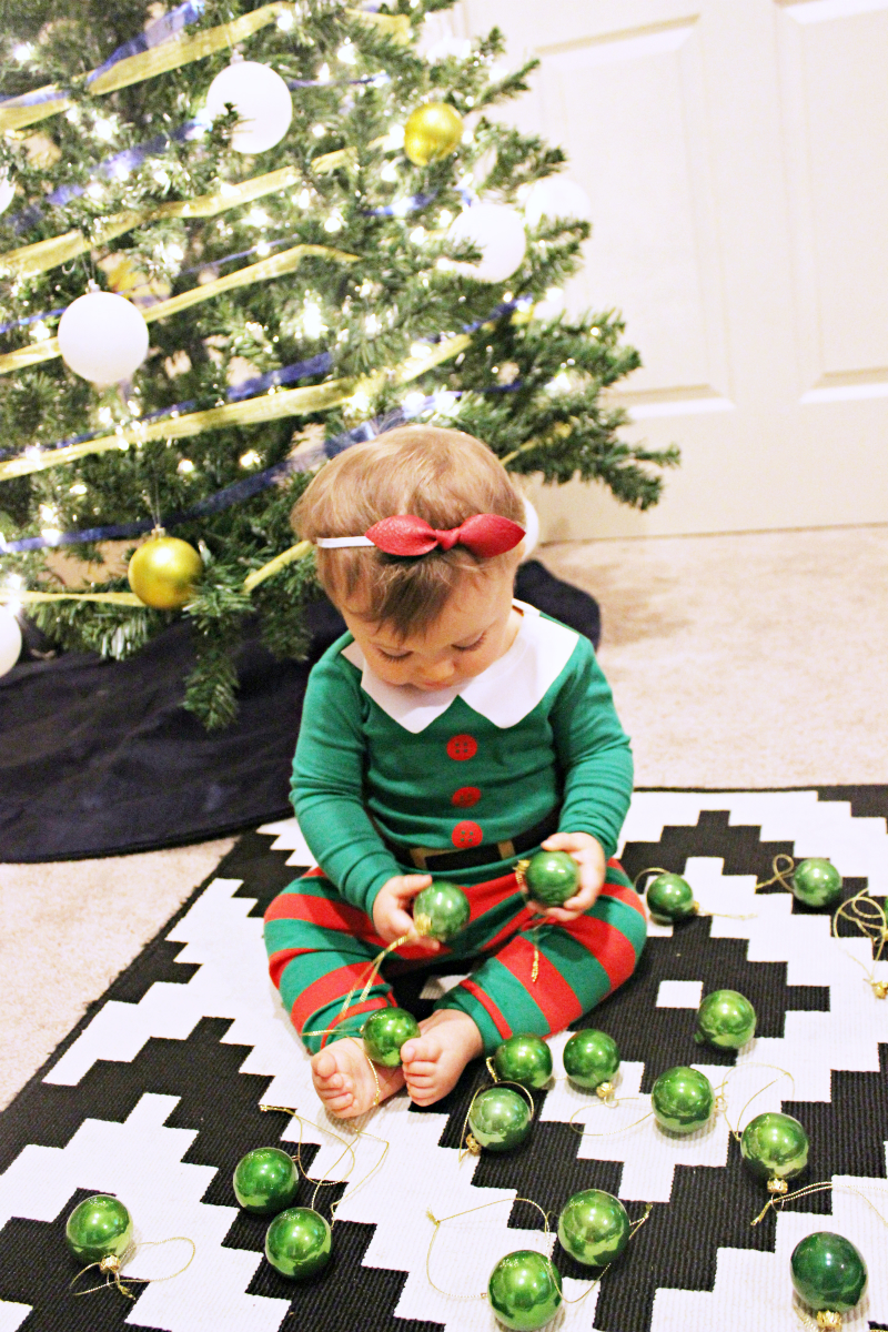 Lettie in Christmas Jammie's