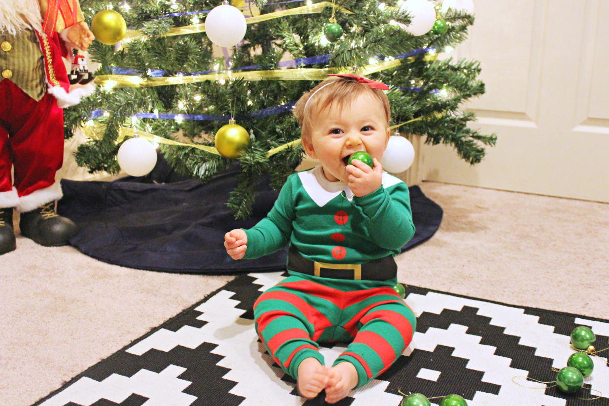 Lettie in Elf Jammies's