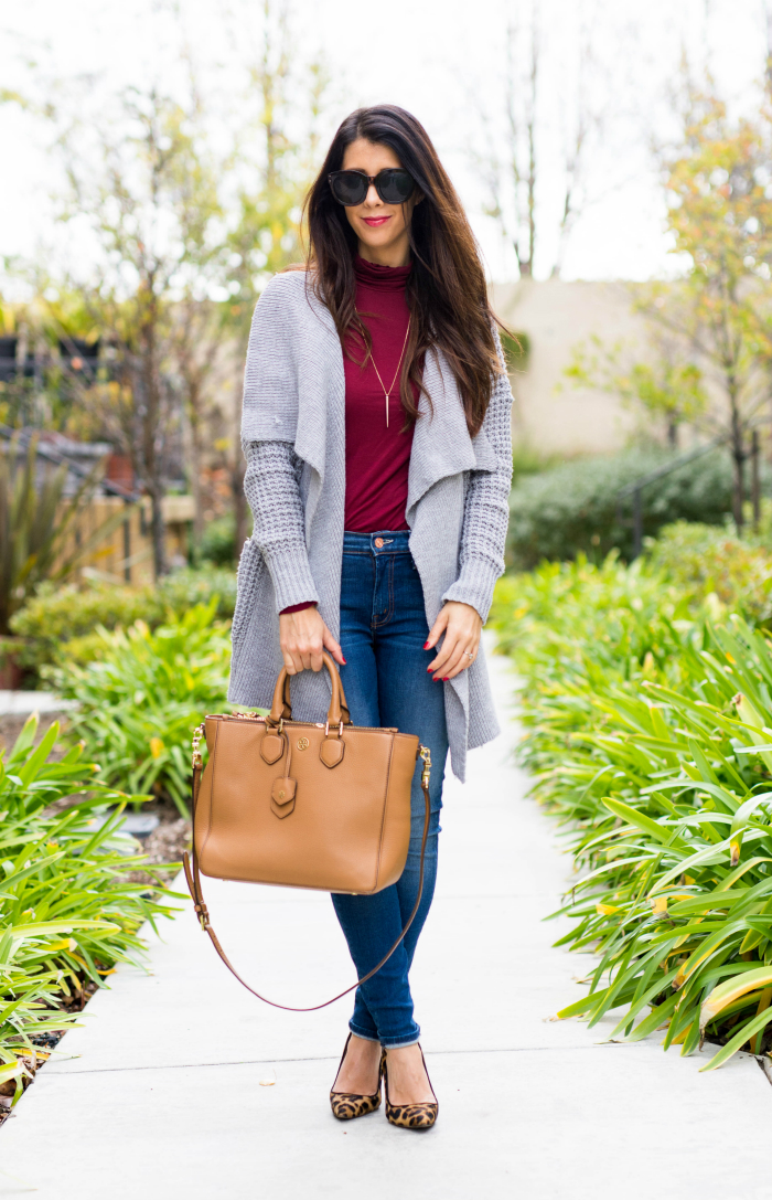 Turtleneck + Cardigan