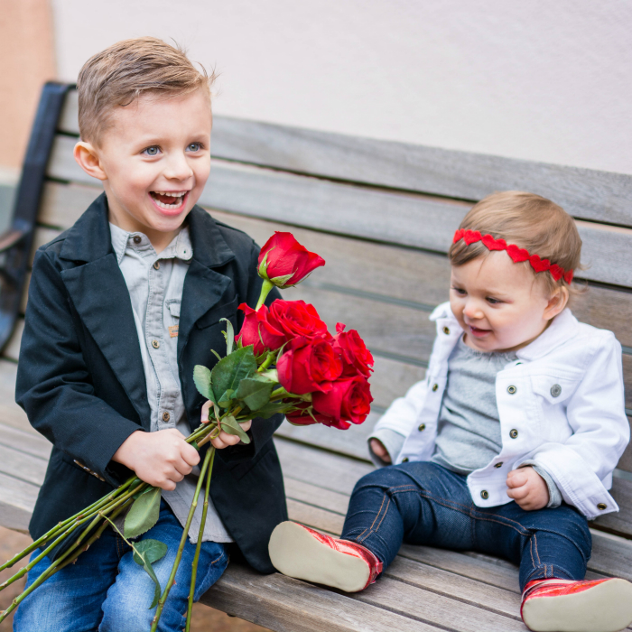 Kids + Roses + Valentines