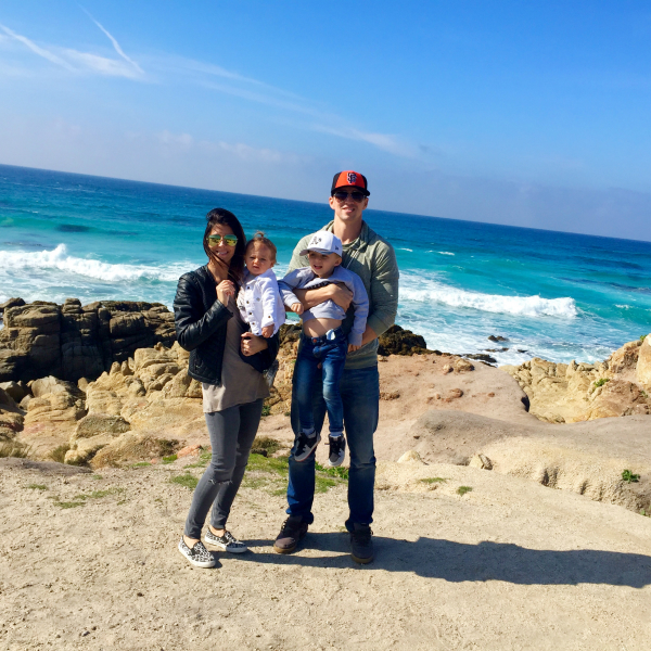 The family at Pebble Beach