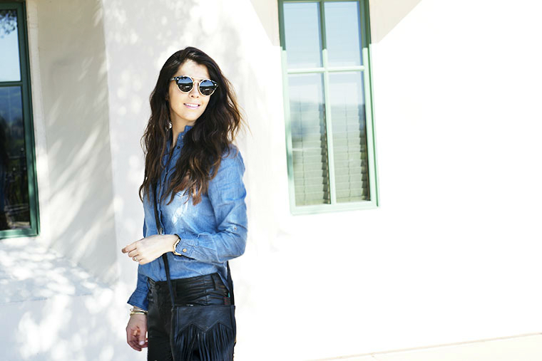 Sunnies, denim, leather