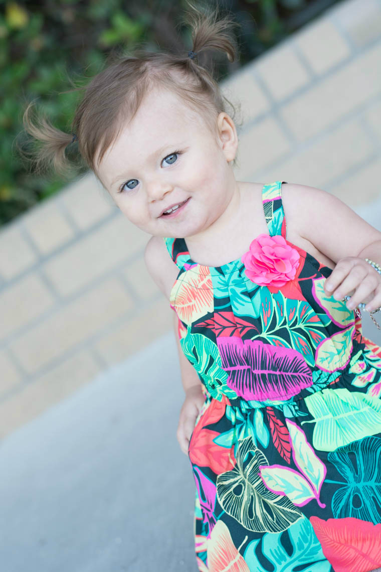 Floral dressm Pigtails