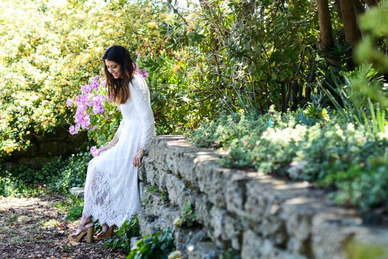 Lace, White, Dress