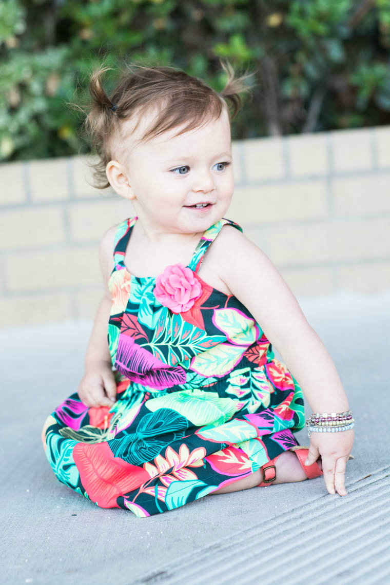 Mini Floral Dress, Stacked Braclets