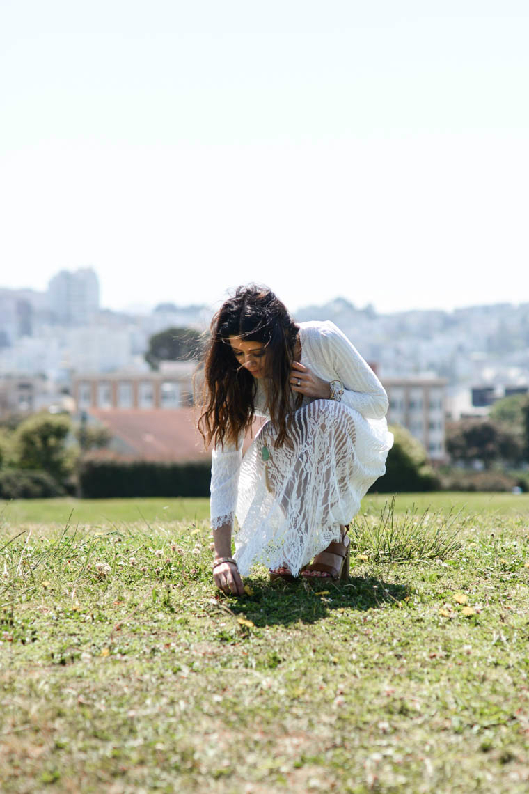 San Fran, White Dress