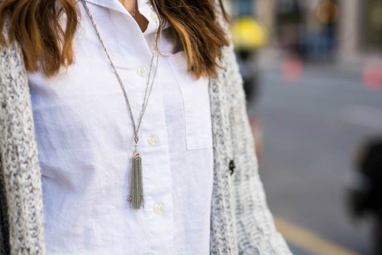 Tassel sliver necklace