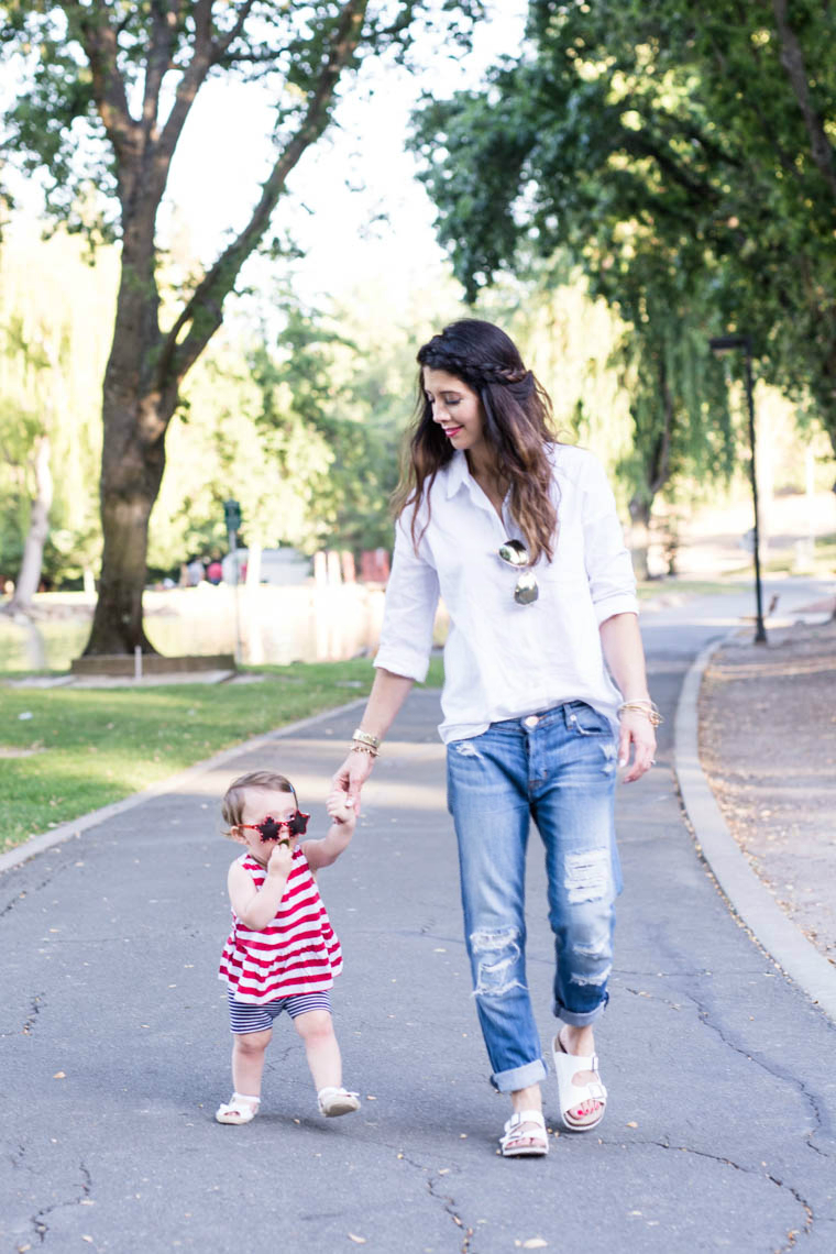 Mother & daugther 4th of july look