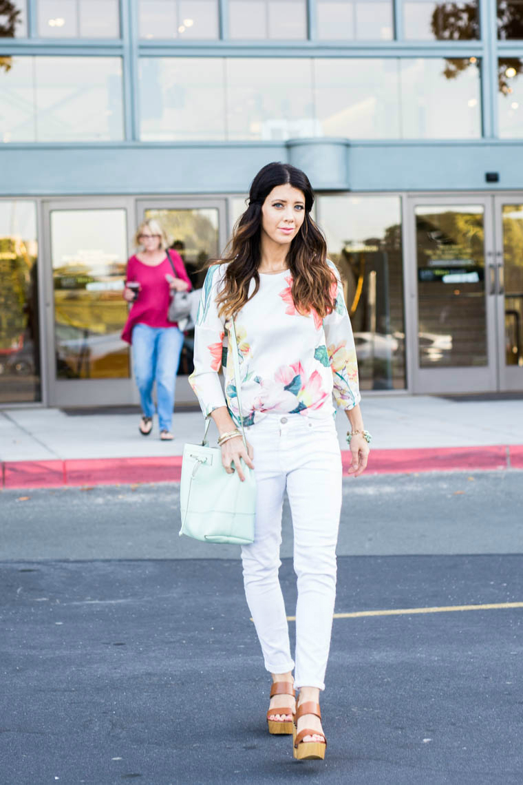 white summer jeans