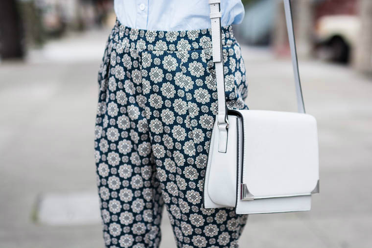 Crossover Grey Bag, Slouchy pants