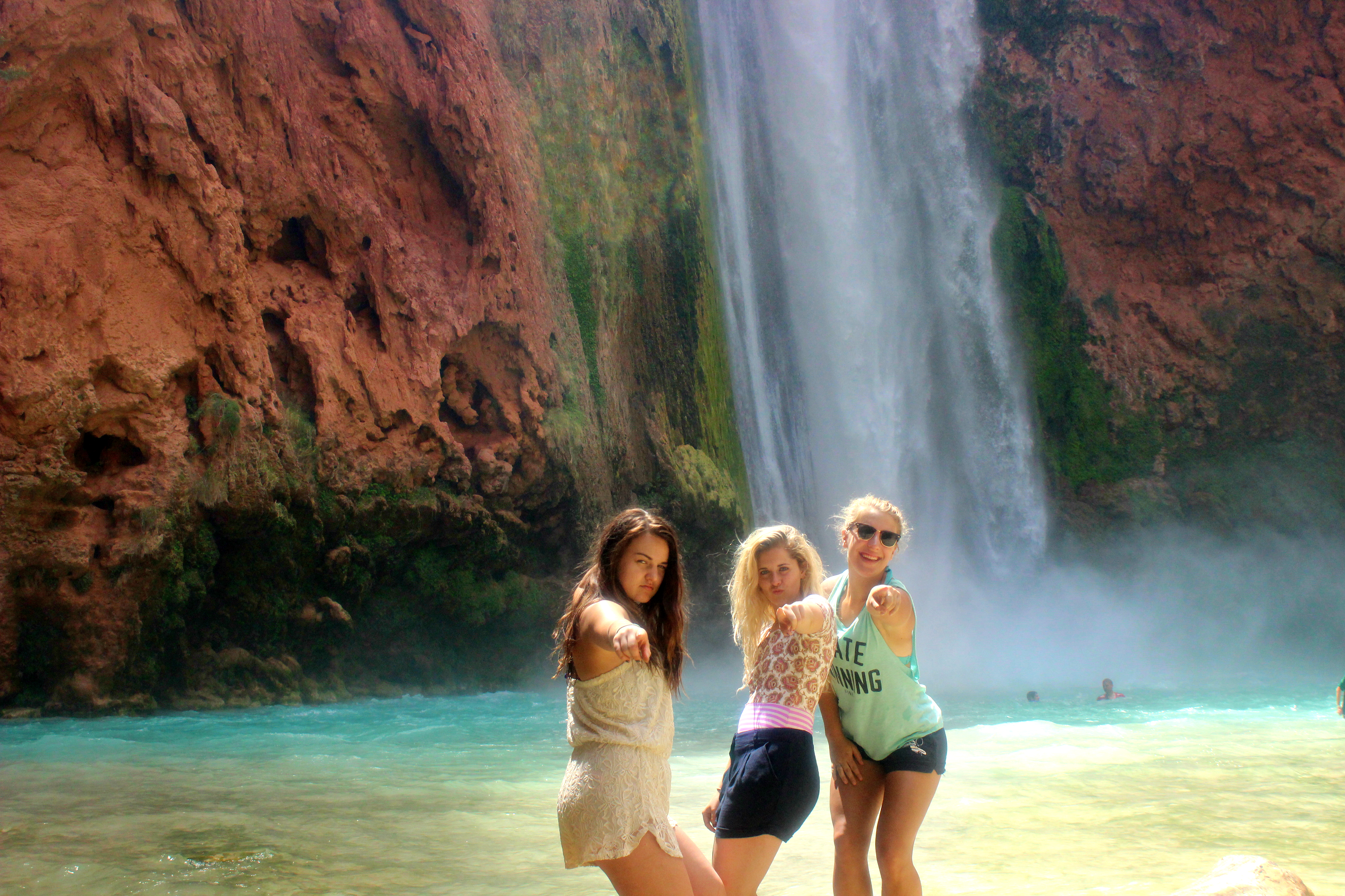 Friends, Havasupai, Mooney Falls