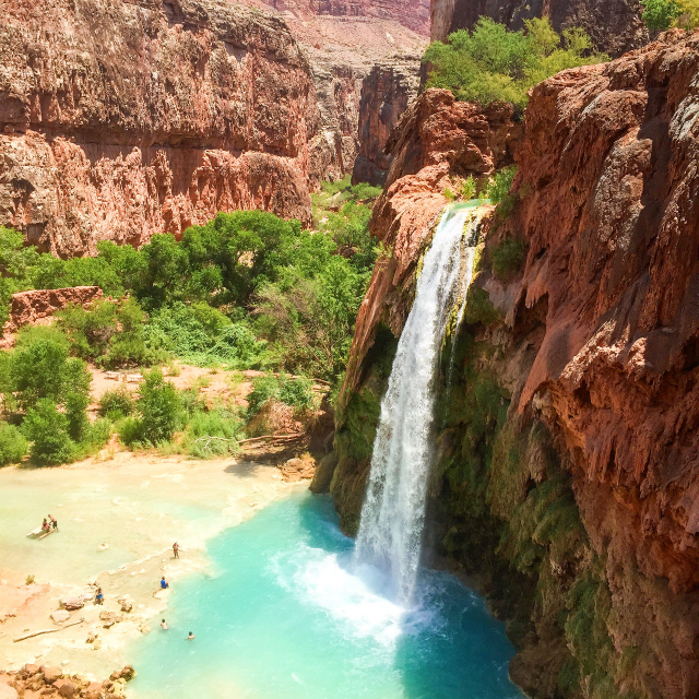 Havasu Falls, Havasuapi AZ - Havasupai trip by popular San Francisco blogger, The Girl in The Yellow Dress