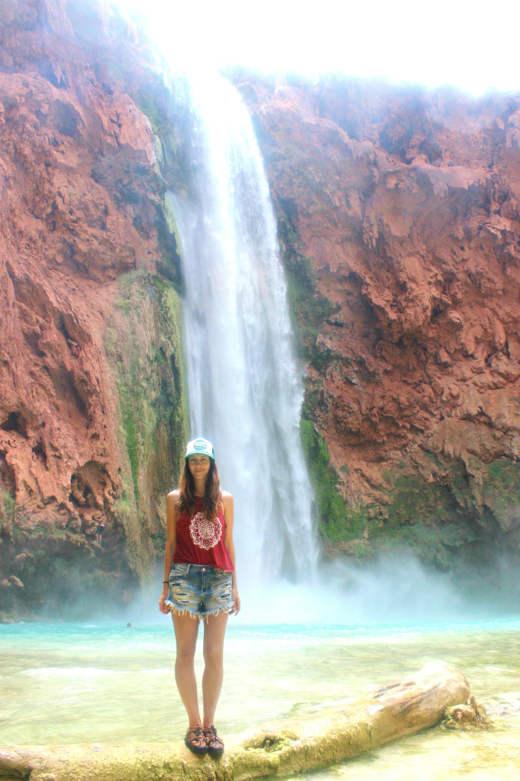 Mooney Falls, Grand Canyon - Havasupai trip by popular San Francisco blogger, The Girl in The Yellow Dress