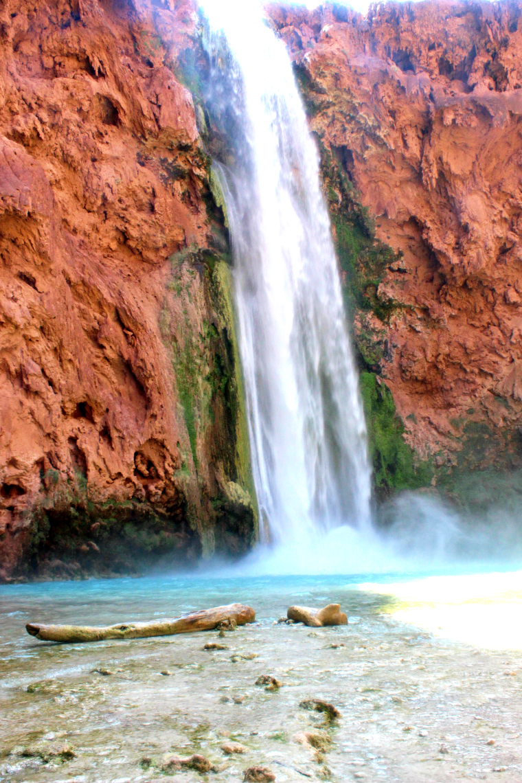 Mooney Falls Havasuapi, Grand Canyon - Havasupai trip by popular San Francisco blogger, The Girl in The Yellow Dress