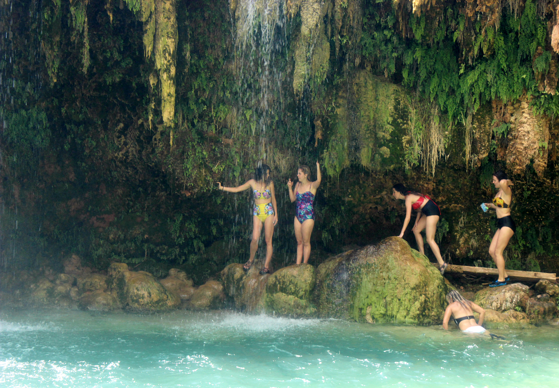 Waterfall - Havasupai trip by popular San Francisco blogger, The Girl in The Yellow Dress