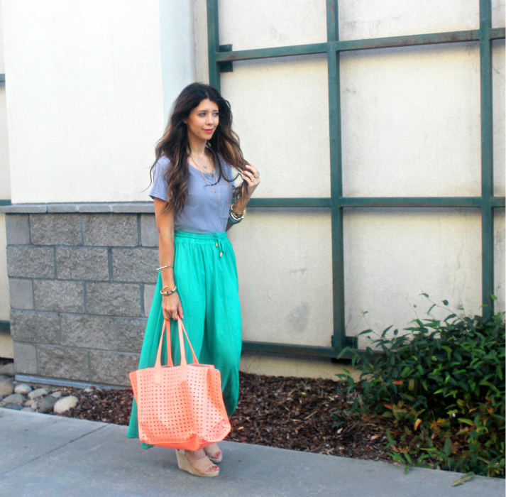 Coral & Green