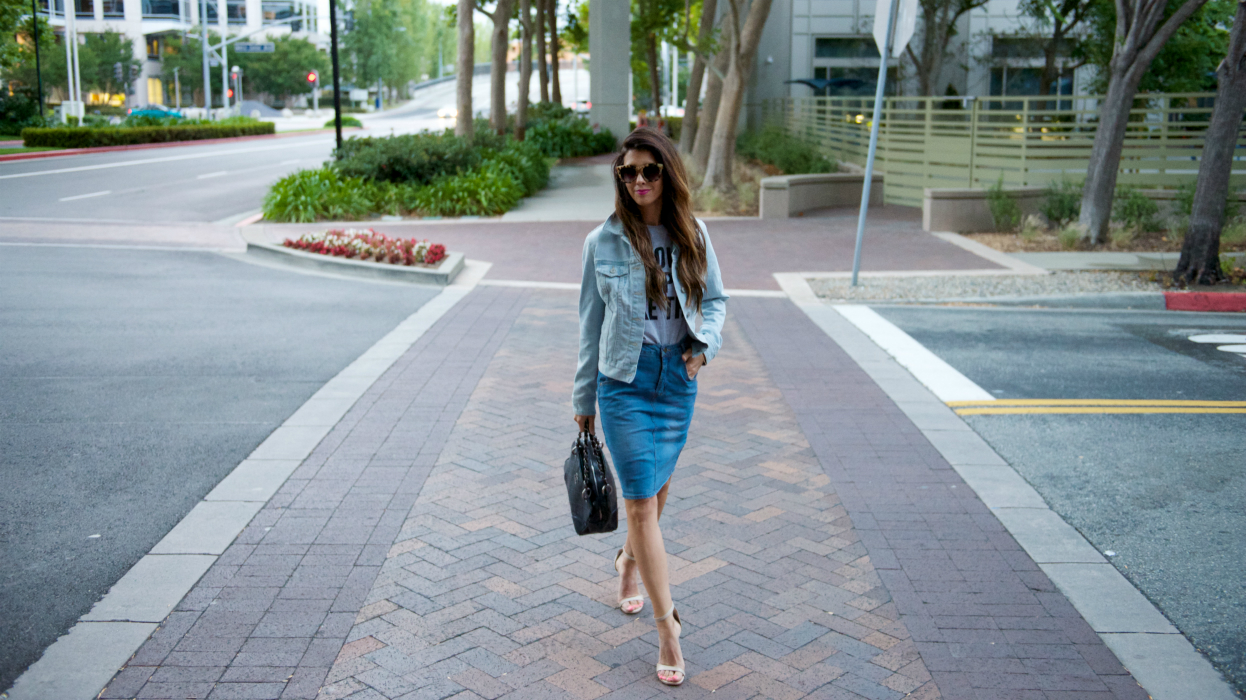 Denim Skirt & Jacket