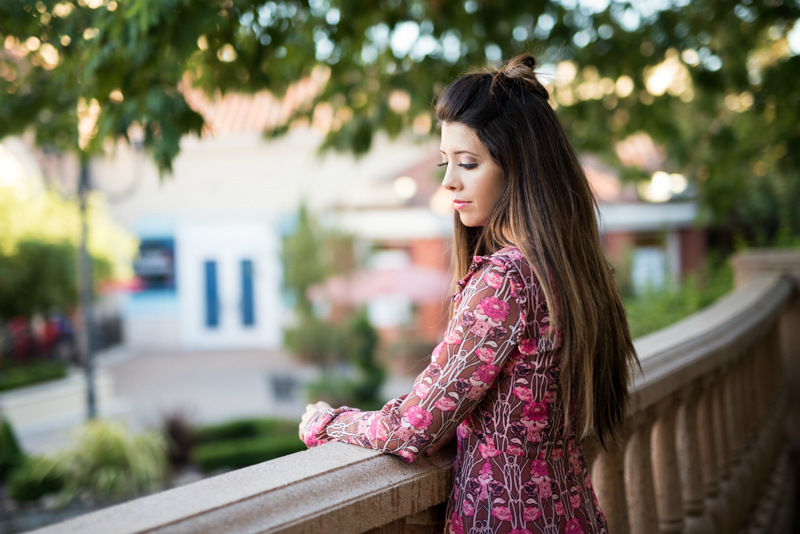 Top Knot. Long Hair