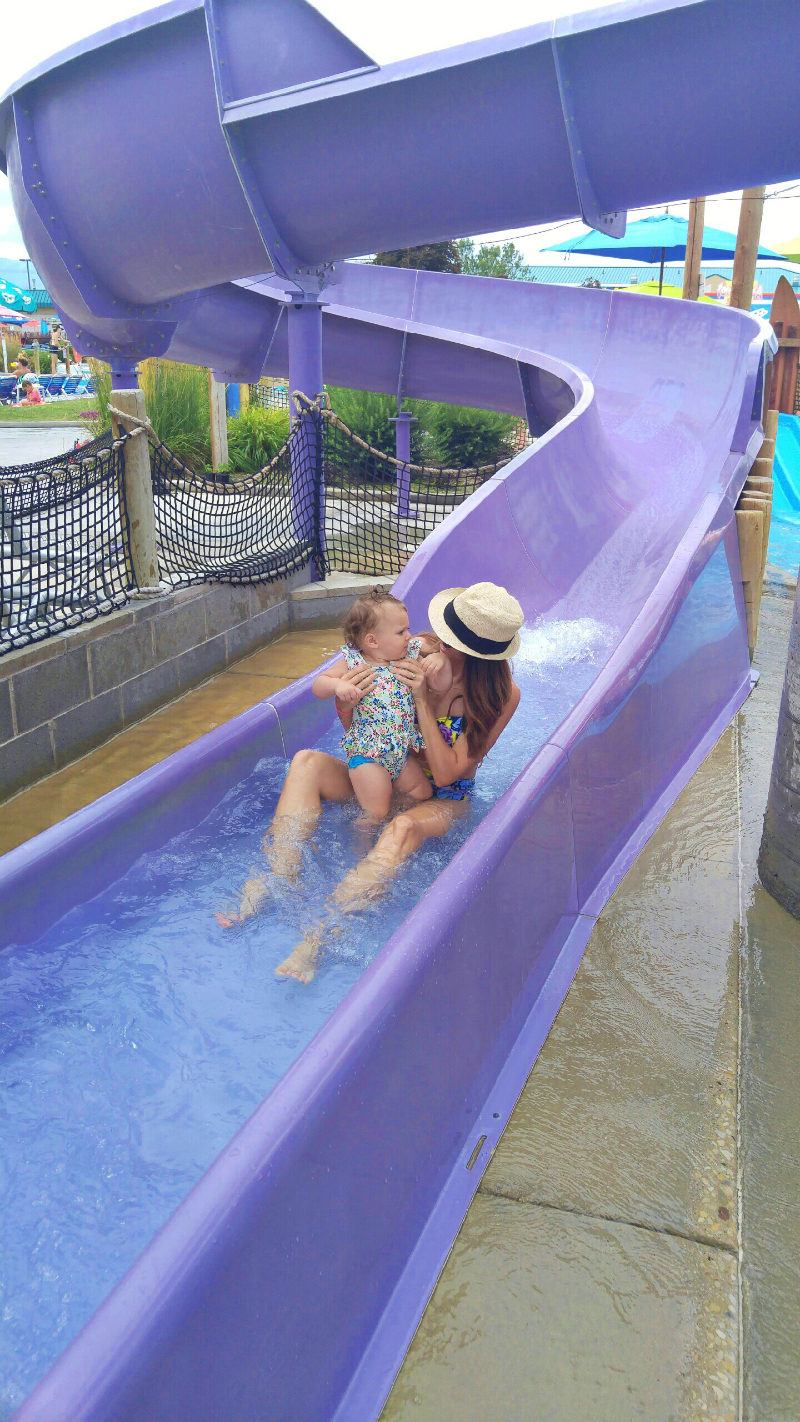 First time on the waterslide