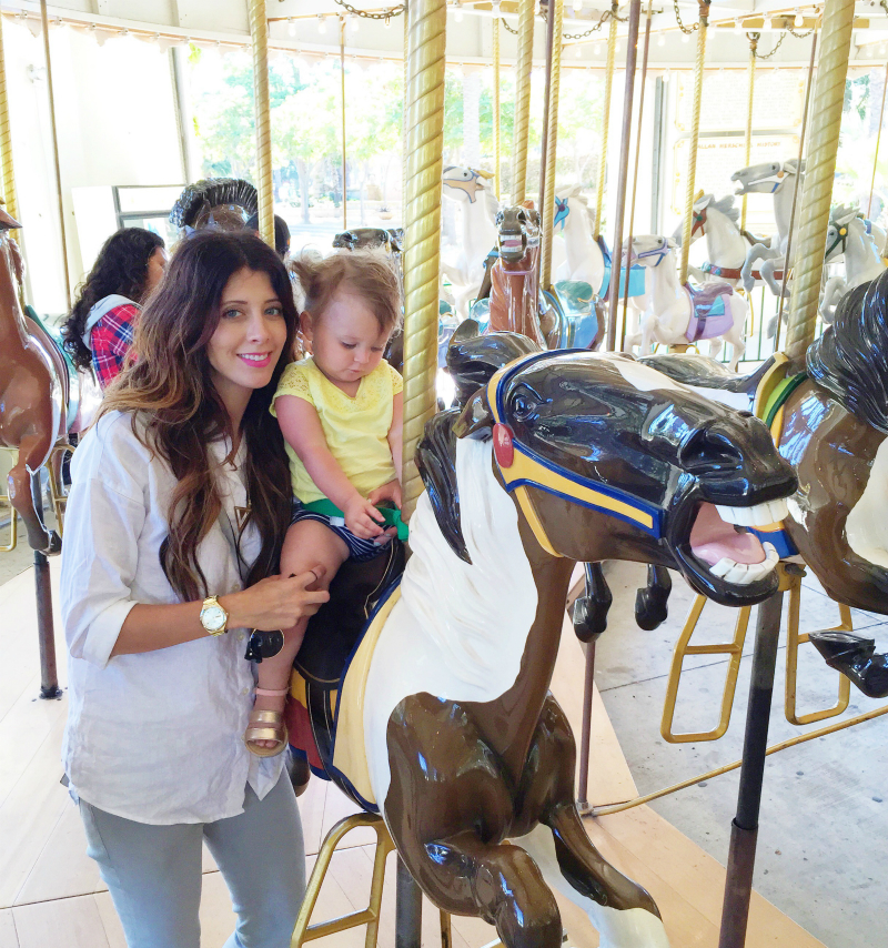 Lettie's First time on the Merry go round