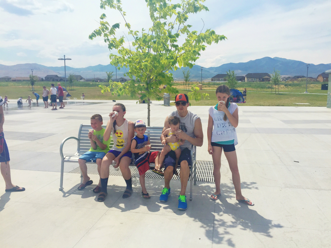 Snowcones on the 4th of July