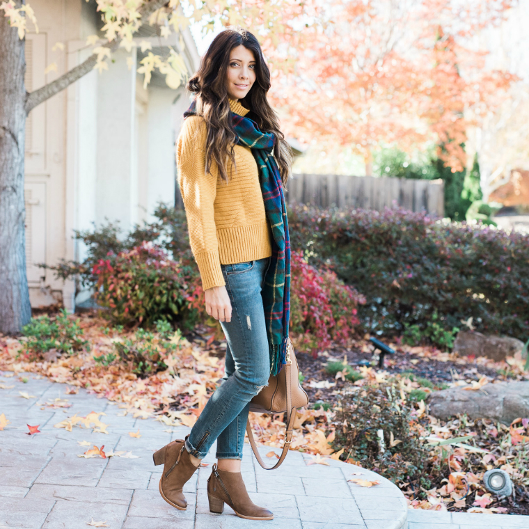 Cozy Fall Outfit ... | The Girl in the Yellow Dress