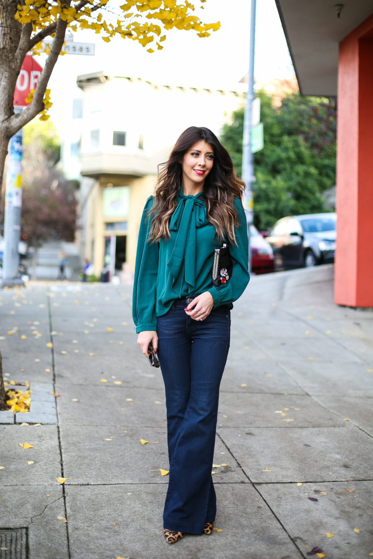 Latisha Springer Fashion Blogger Emerald Tunic and Jeans-1374