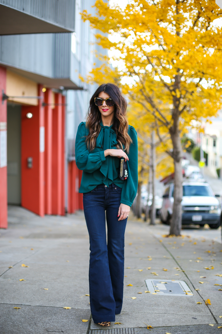 Latisha Springer Fashion Blogger Emerald Tunic and Jeans-1411-2