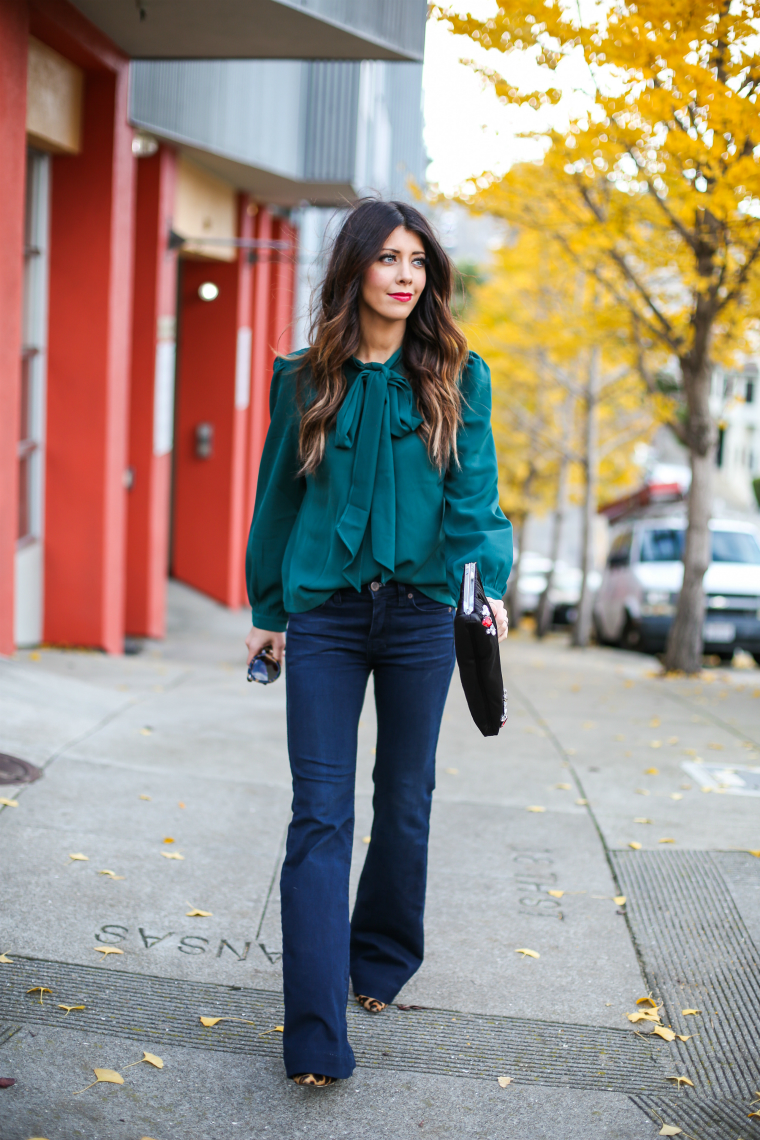 Latisha Springer Fashion Blogger Emerald Tunic and Jeans-1531