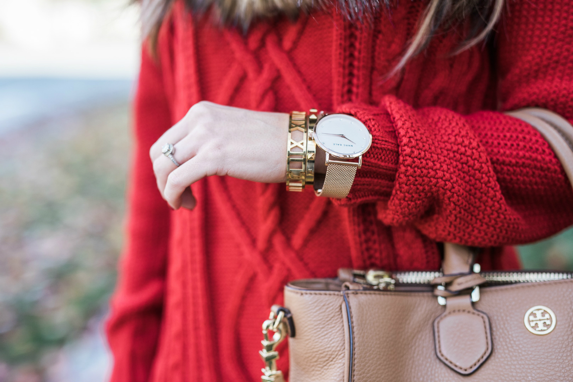 red sweater fall style (16)