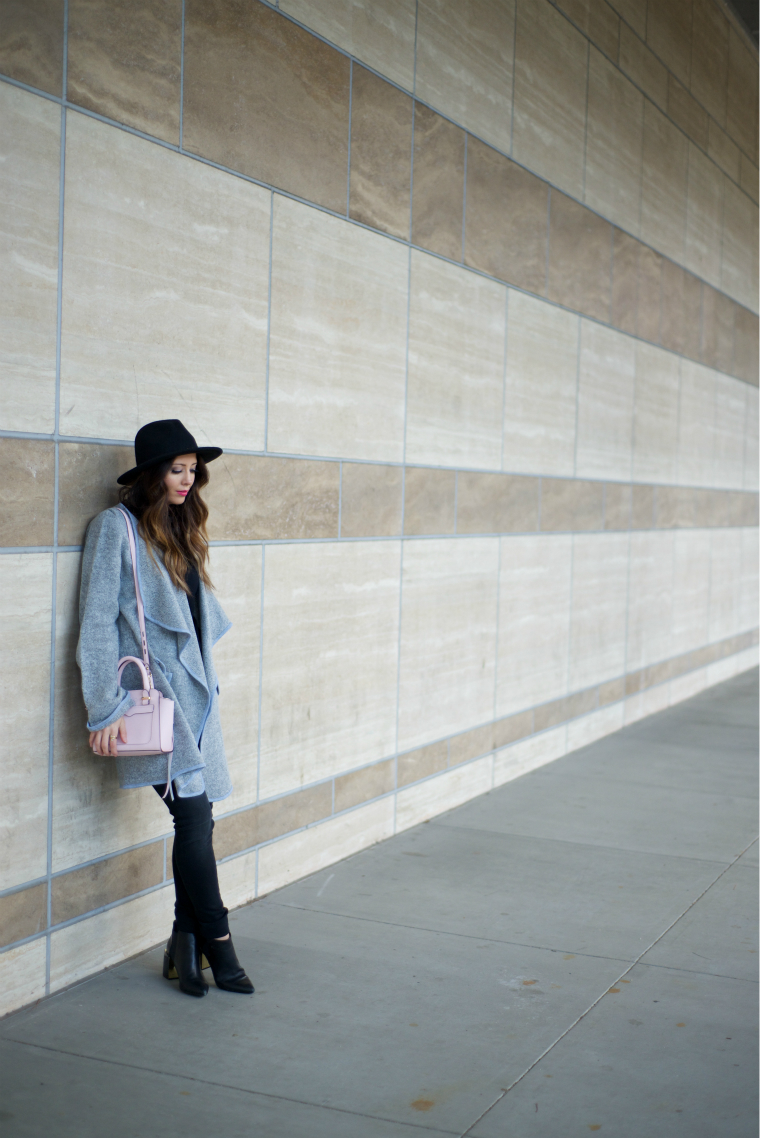 Grey Cardi + Black Jeans