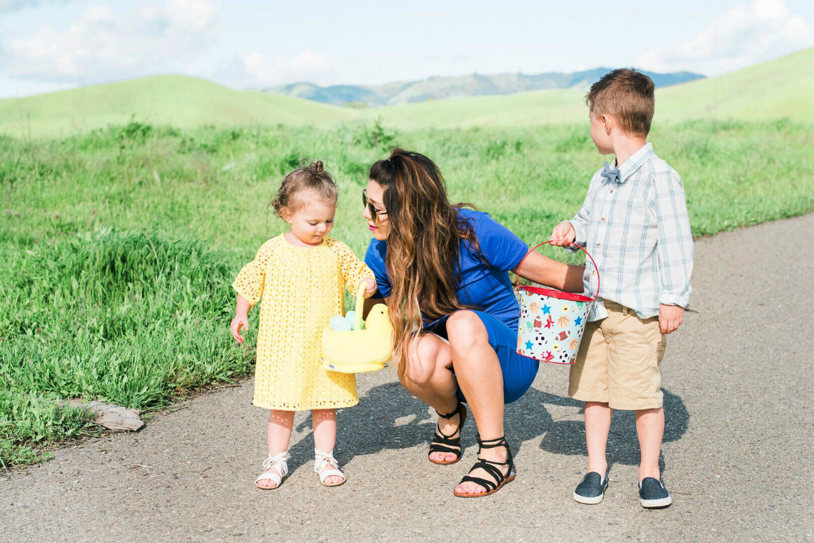 Kids and easter