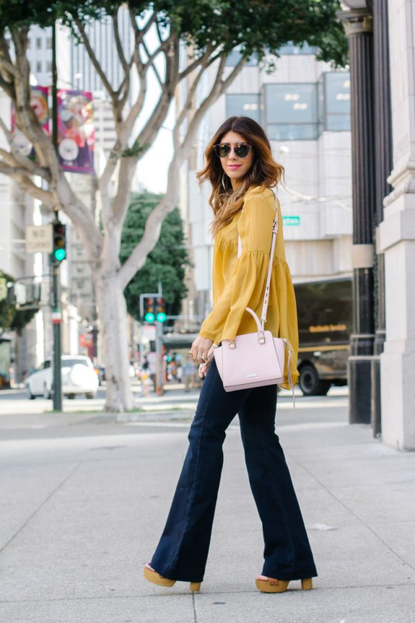Yellow Bell Sleeve Top ... | The Girl in the Yellow Dress