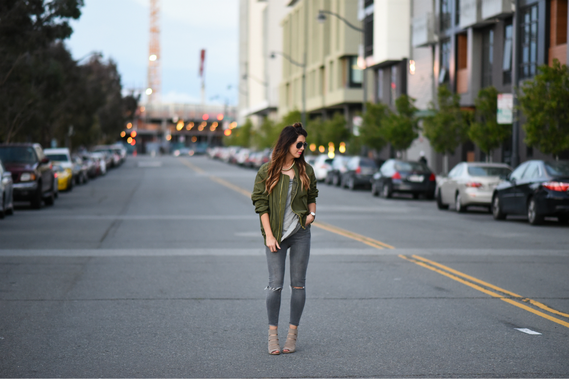 Bomber Jacket | The Girl in the Yellow Dress