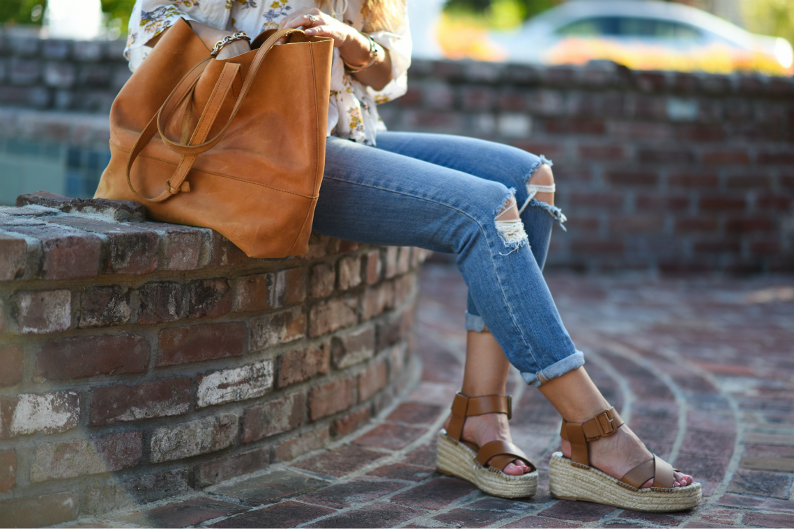 Ruffle Floral Blouse | The Girl in the Yellow Dress