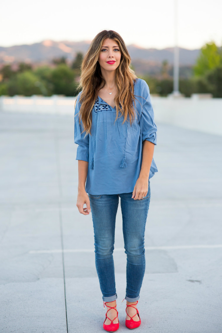 Back to School Denim with Old Navy featured by popular San Francisco fashion blogger, The Girl in The Yellow Dress