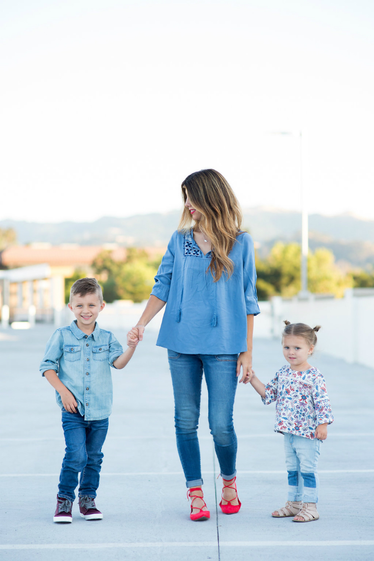 Back to School Denim with Old Navy featured by popular San Francisco fashion blogger, The Girl in The Yellow Dress