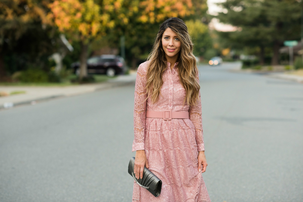 Lace Dress + Ankle Strap Dress | The Girl in the Yellow Dress