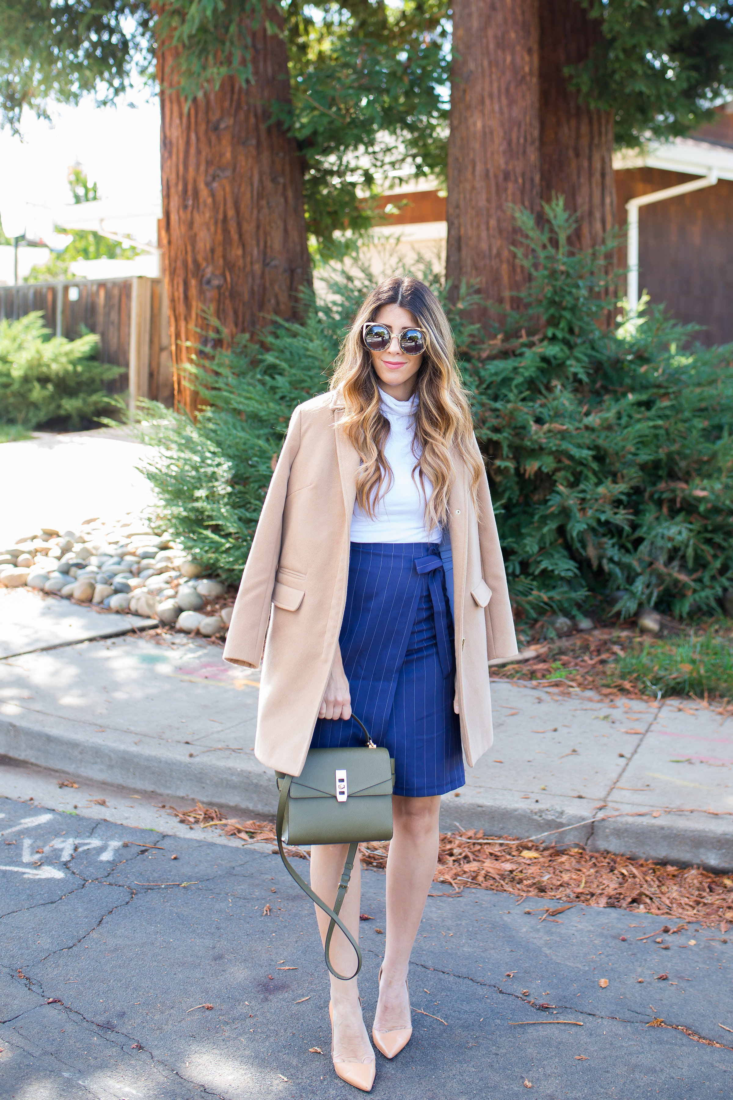 Tan Coat | The Girl in the Yellow Dress