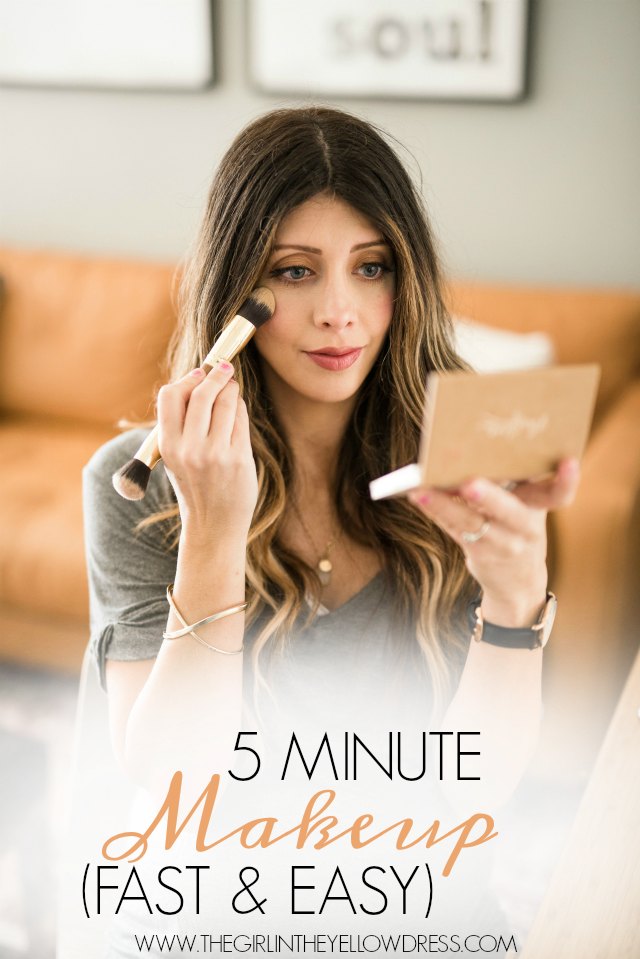 Instant Glow: 5 Minute Makeup by popular San Diego style blogger The Girl in The Yellow Dress