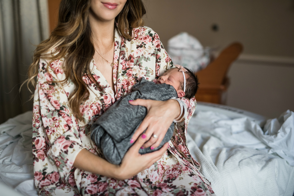 Londyn Grace Birth Story by popular San Diego mom blogger The Girl in The Yellow Dress