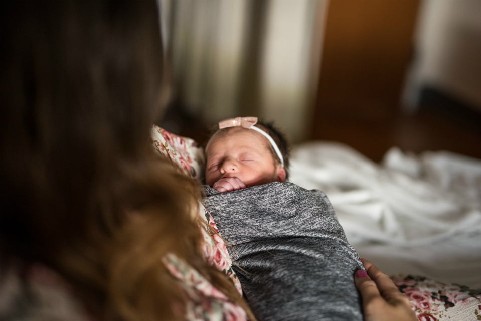 Londyn Grace Birth Story by popular San Diego mom blogger The Girl in The Yellow Dress