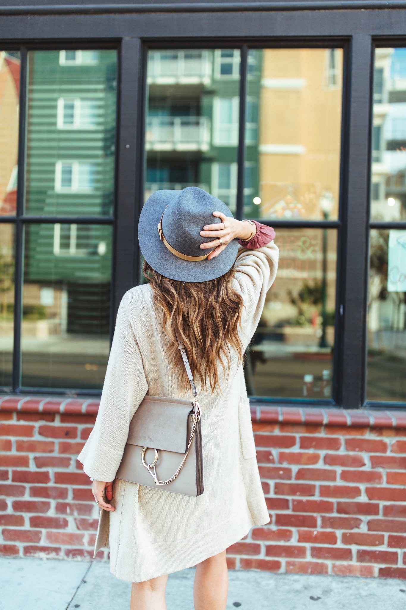 Fall Fashion, Hair, Cardigan, Dress, Hat, Chloe Shoulder Bag