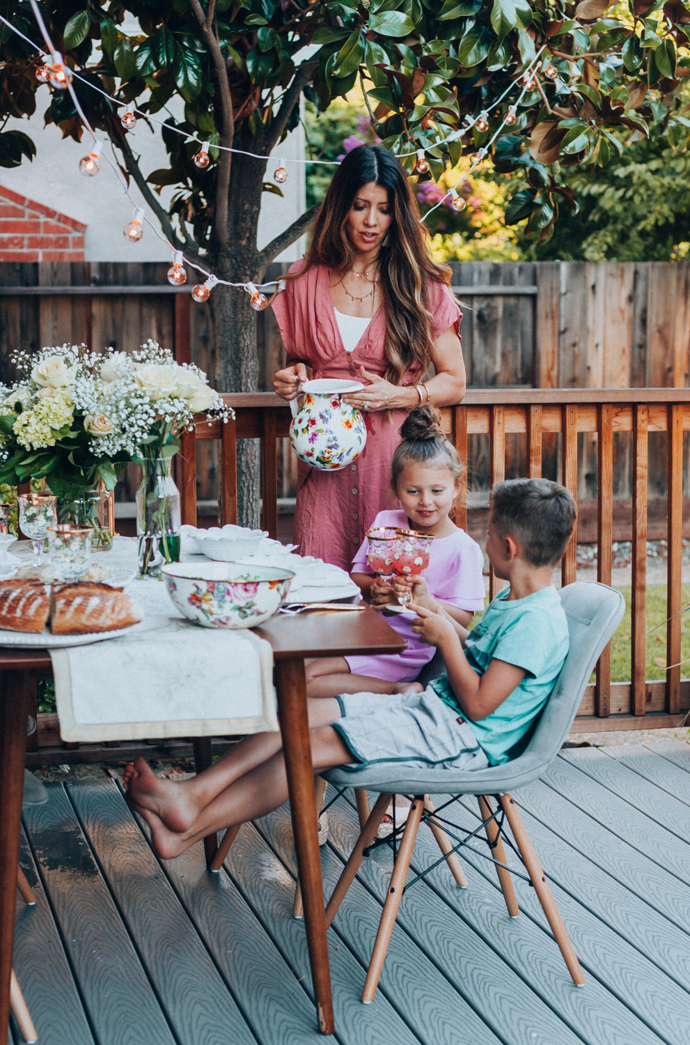 Magical Backyard Dinner Party tips hosted by popular San Francisco life and style blogger, The Girl in The Yellow Dress