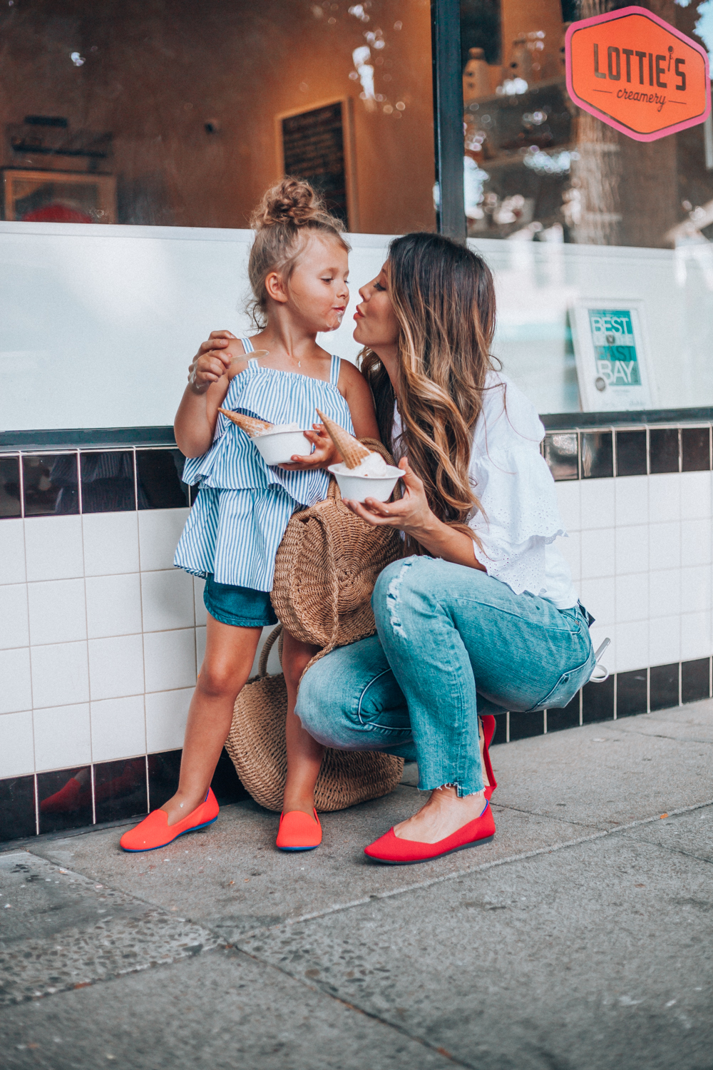 Mommy and Me matching outfits with Louis Vuitton