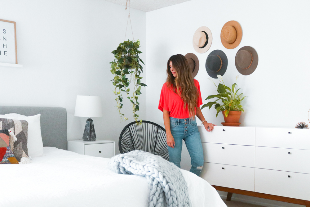 Our New Bedroom Furniture with Feather featured by popular San Francisco life and style blogger, The Girl in The Yellow Dress